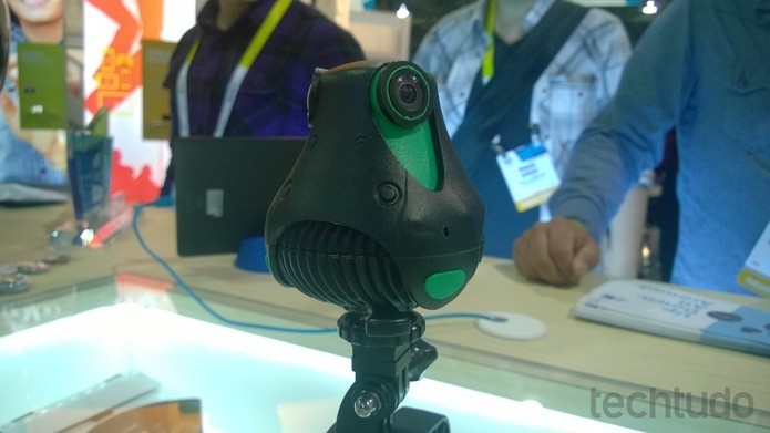 Giroptic 360cam traz duas lentes de (Foto: Elson de Souza/TechTudo)