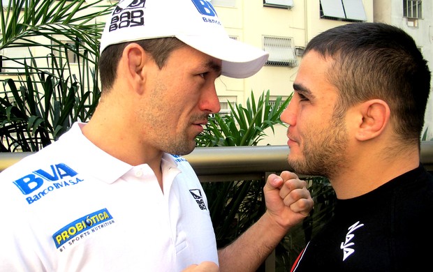 Demian Maia e Daniel Sarafian UFC lutadores (Foto: Adriano Albuquerque / Sportv.com)