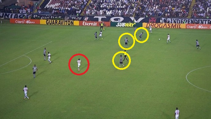 Nenê, Vasco x Botafogo (Foto: Arte Esporte)