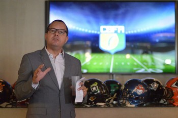 Lançamento da Superliga Nacional de Futebol Americano (Foto: Sidinei Mota / Divulgação)