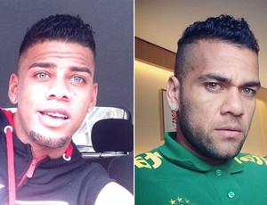 montagem Paulo Henrique e Daniel Alves (Foto: Editoria de Arte)