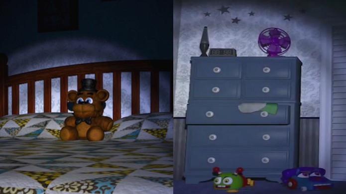 Algumas tradições se mantiveram no game, como o nariz de Freddy e o ventilador (Foto: Reprodução/YouTube)