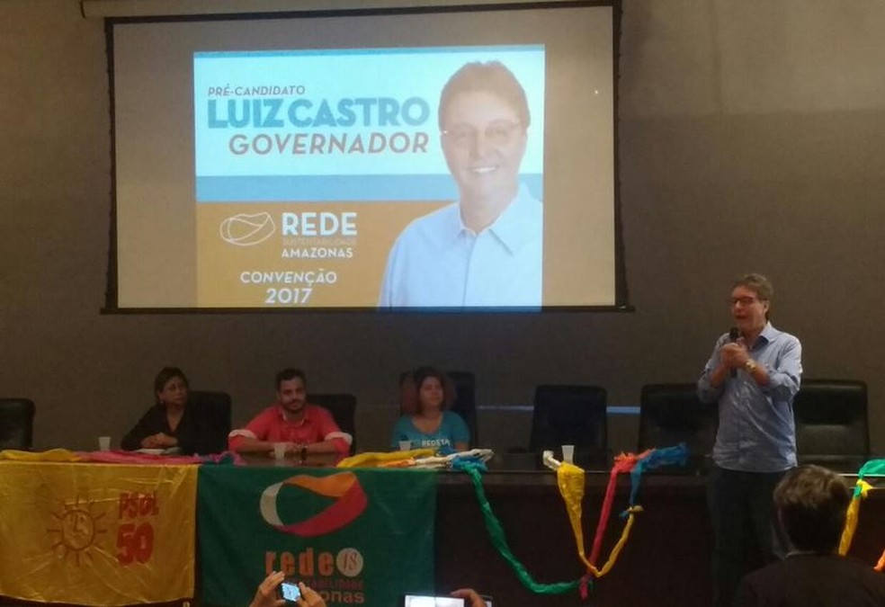 Luiz Castro será candidato da Rede  (Foto: Caio Fonseca/Rede Amazônica)