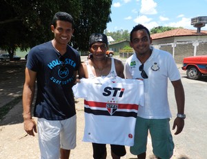 Goleiro Diego Silva, Paulo Assunção e Perereca promovem jogo solidário em Cuiabá (Foto: Pedro Lima/Divulgação)