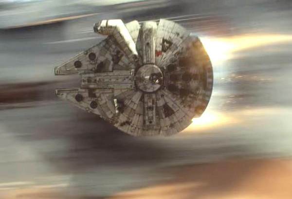 A nave Millennium Falco dos heróis Han Solo e Chewbacca da saga Star Wars (Foto: Reprodução)
