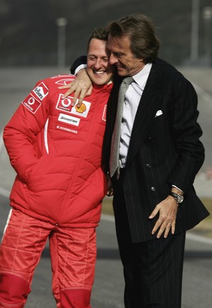 Michael Schumacher e Luca di Montezemolo em 2006 (Foto: Getty Images)