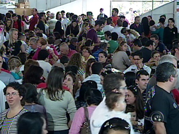 Festa Italiana de Jundiaí, SP, receb 120 mil pessoas (Foto: Reprodução TV Tem)