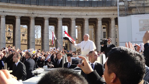 Papa Franciso assume pontificado enquanto Cléricus Cup começa no Vaticano (Foto: Padre Tiago Silva / Divulgação)