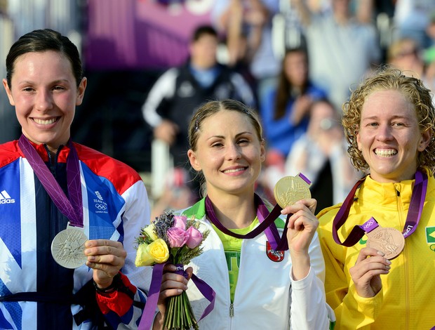 Yane, medalha de Bronze no Pentatlo (Foto: AFP)