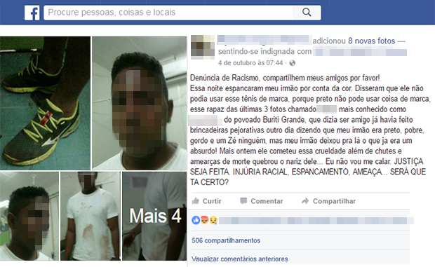 Jovem foi agredido em caso de rascimo no Sul do Piauí (Foto: Mateus Rodrigues/ Arquivo Pessoal)