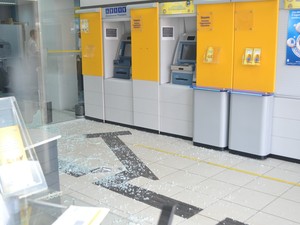 Agência do Banco do Brasil foi alvo de criminosos em Fontoura Xavier (Foto: Émerson Coito/Arquivo Pessoal)