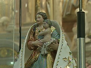 Descida do Glória, Basílica Santuário, Belém (Foto: Reprodução/TV Liberal)