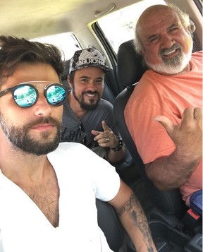 Bruno Gagliasso, Paulo Vilhena e Z Maria (Foto: Reproduo/Instagram)
