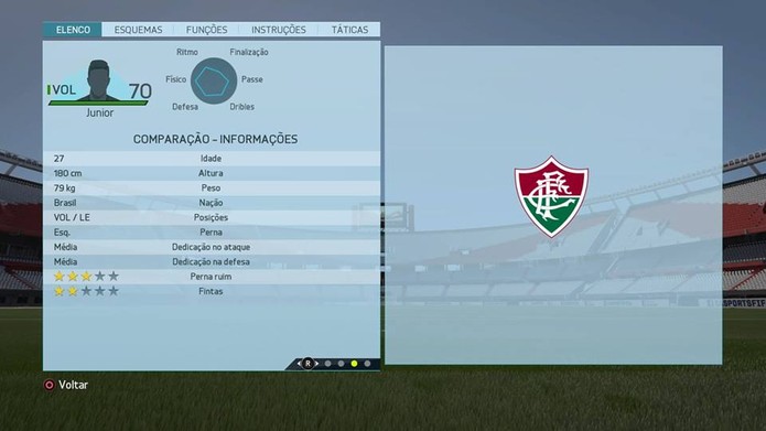 Meia Junior - Fluminense (Foto: Reprodução/Lucas Mendes)