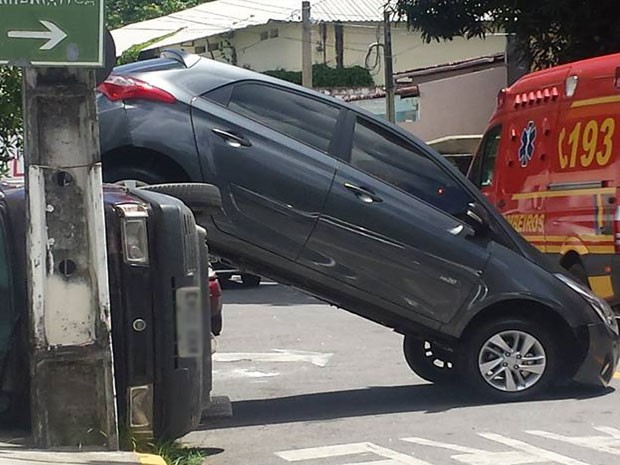Algumas pessoas acharam que acidente era campanha publicitária (Foto: Relma Andrade / Acervo pessoal)