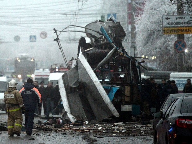 Ao menos 14 pessoas morreram nesta segunda-feira (30) em um novo atentado a bomba na cidade de Volgogrado, no sul da parte europeia da Rússia, segundo o Ministério para Situações de Emergência russo. (Foto: AFP)