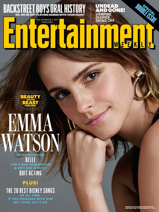 Emma Watson na capa da Entertainment Weekly  (Foto: Reprodução/Instagram/Kerry Hallihan)