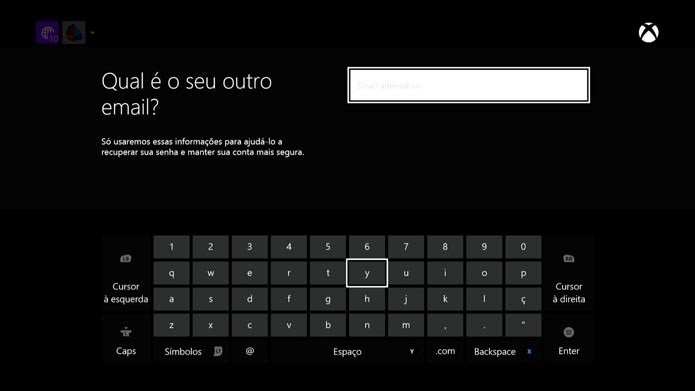 Insira um e-mail secundário confiável (Foto: Reprodução/Murilo Molina)