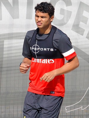 thiago silva PSG treino (Foto: Agência AP)