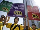 Passeata no Chile reúne 50 mil contra reforma da educação
