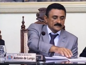 Presidente da Câmara de Juazeiro do Norte, Antônio de Lunga (Foto: TV Verdes Mares/Reprodução)