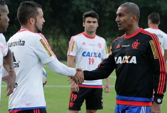 Cristóvão Borges, Canteros, Arthur Maia, Flamengo (Foto: Gilvan de Souza / Flamengo)