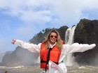 Fani registra passeio pelas Cataratas do Iguaçu: 'Energia renovada'