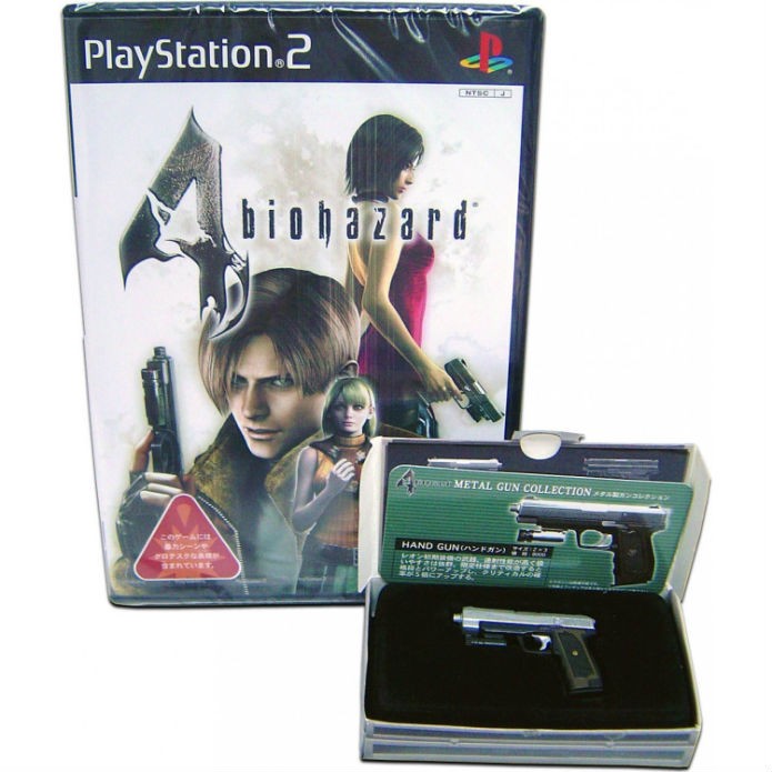Edição especial de Resident Evil 4 acompanhava réplica da arma de Leon (Foto: Divulgação/Capcom)