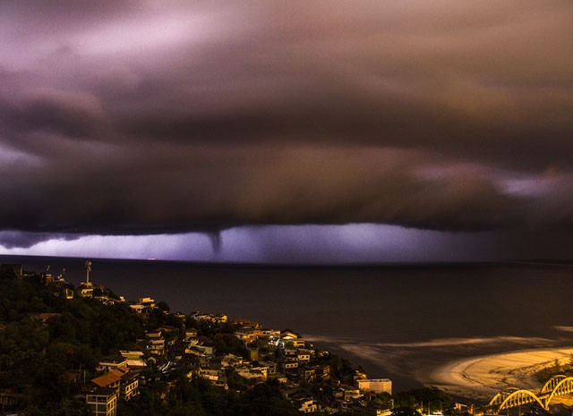 Chuvas não foram tão fortes quanto o esperado no Rio de Janeiro (Foto: Bruno Santana/VC no G1)