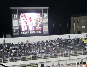 Organizadas do Santos não entram na Vila Belmiro (Foto: Lincoln Chaves / globoesporte.com)