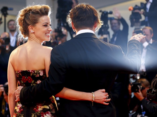 Amber Heard e Johnny Depp (Foto: Reuters)