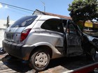 Três são detidos após bater carro roubado (Divulgação/Polícia Militar)