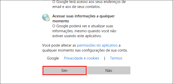 Conceda permissão para importar (Foto: Reprodução/Paulo Alves)