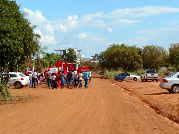 Reintegraçaõ de posse Incra Palmas (Foto: Cyntia Miranda/G1)