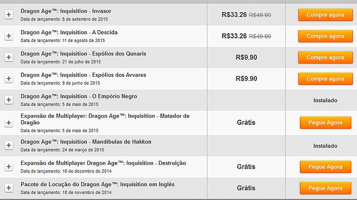 No menu de addons, baixe os pacotes gratuitos com novos conteúdos (Foto: Reprodução/Tais Carvalho)