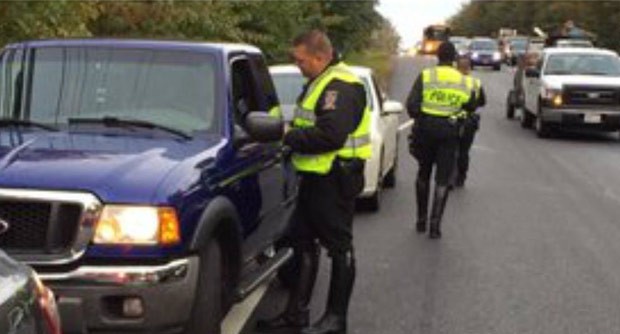 Mais de 50 motoristas foram parados pela polícia (Foto: Reprodução/Facebook/Montgomery County Police Department (Official))