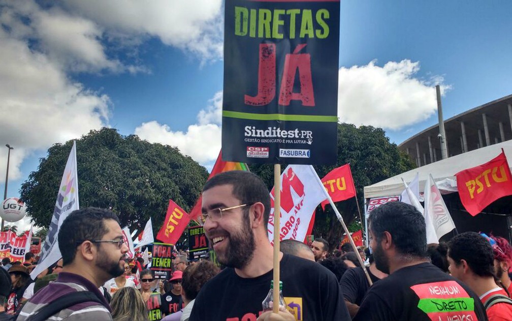 Bernardo Piloto veio a Brasília com o Sindicato dos Trabalhadores da Universidade Federal do Paraná. 