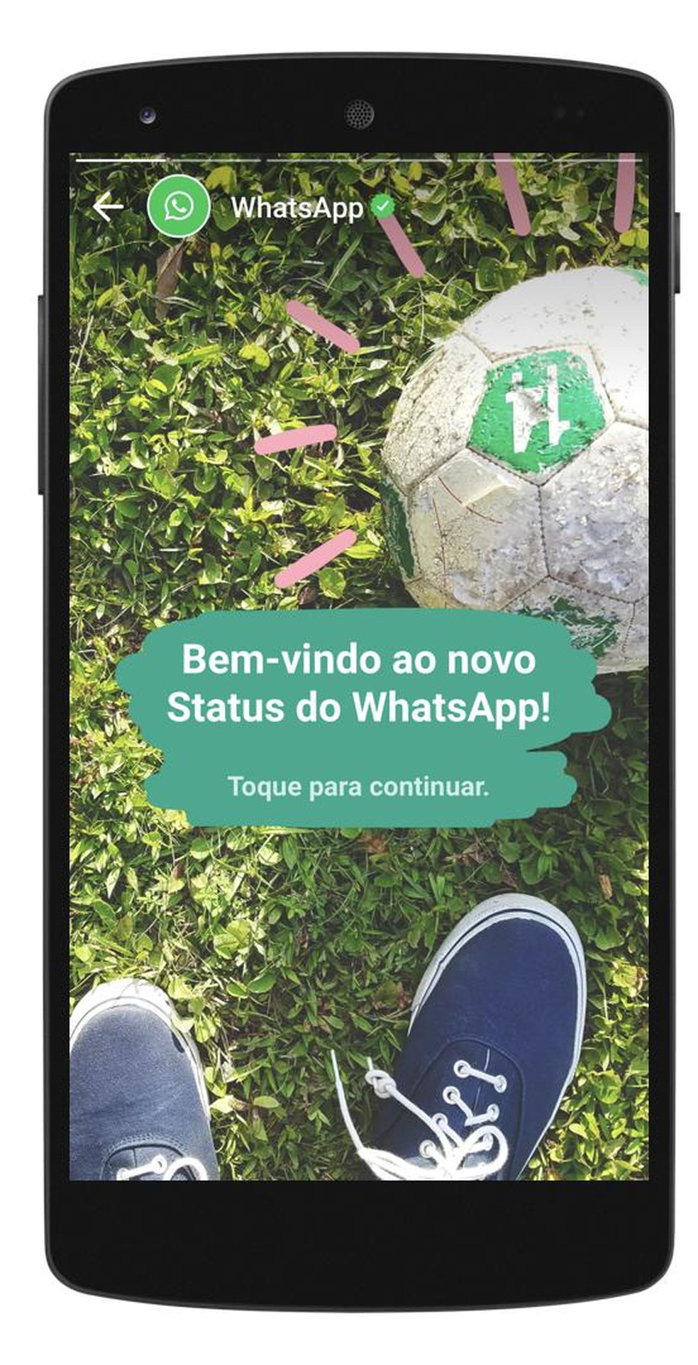 WhatsApp Status, nova ferramenta do app de bate-papo permite compartilhar fotos, vídeos e GIFs que somem em 24 horas com os amigos. (Foto: Divulgação/WhatsApp)