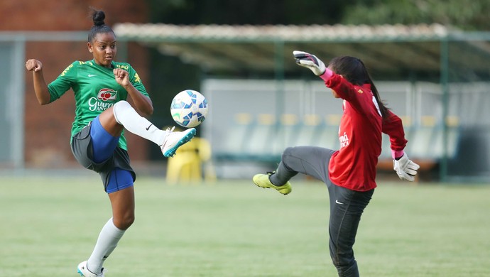 Geyse Ferreira é uma das alagoanas das bases da Seleção Brasileira feminina (Foto: Rafael Ribeiro/CBF)