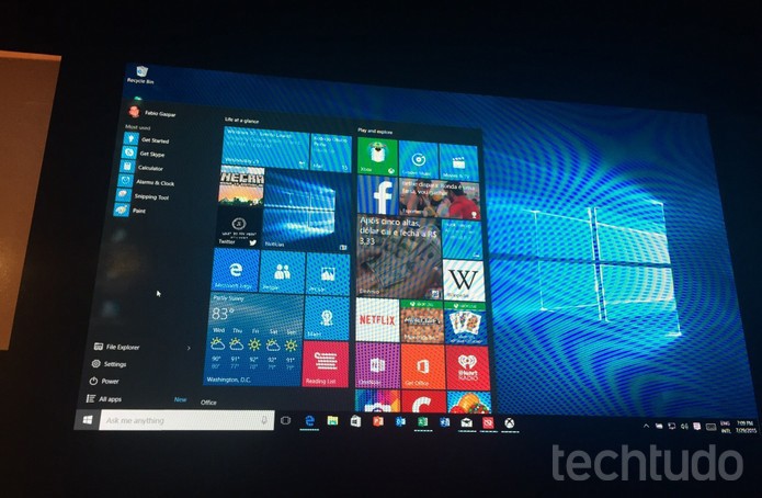 Windows 10 é demonstrado em São Paulo em evento que recebeu Insiders (Foto: Laura Martins/TechTudo) Windows 10 é demonstrado em São Paulo em evento que recebeu Insiders (Foto: Laura Martins/TechTudo)