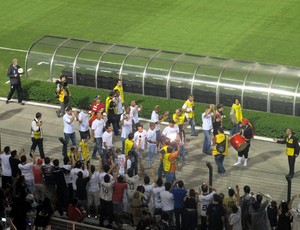 Campeões mundiais em 2000 recebem homenagem do Corinthians (Foto: Carlos Augusto Ferrari / Globoesporte.com)