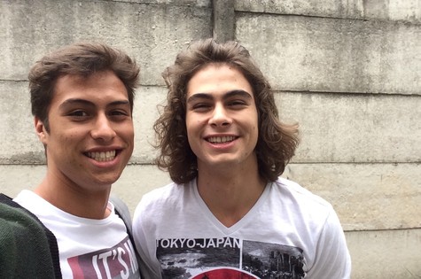 Francisco Vitti, que estará na nova "Malhação", com o irmão Rafael, do elenco atual (Foto: Arquivo pessoal)