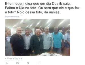 Dirigentes do Corinthians celebram aniversário de Alberto Dualib