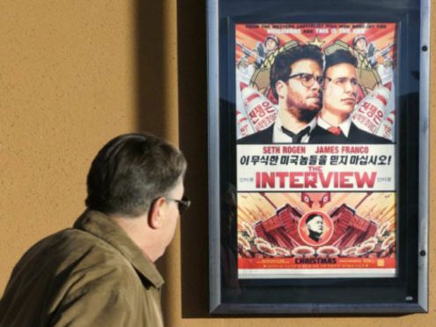 Cartaz do filme 'A entrevista'; longa pode ser poderoso contra regime norte-coreano, segundo correspondente da BBC (Foto: Reuters)