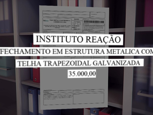 Imagem mostra recibo de multa paga por Feigen (Foto: Reprodução/TV Globo)