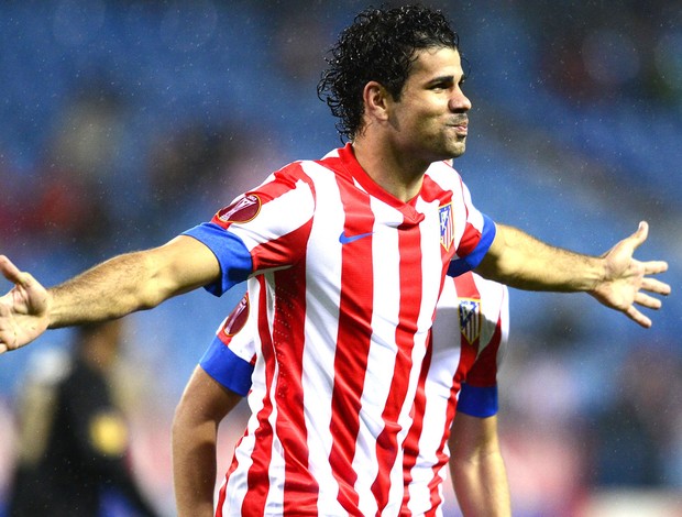 Diego costa, Atlético de MAdrid e Academica Coimbra (Foto: Agência AFP)