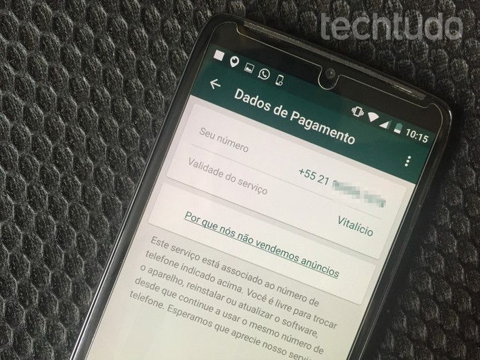 WhatsApp fica de graça para usuários Android e iOS (Foto: Lucas Mendes/TechTudo)
