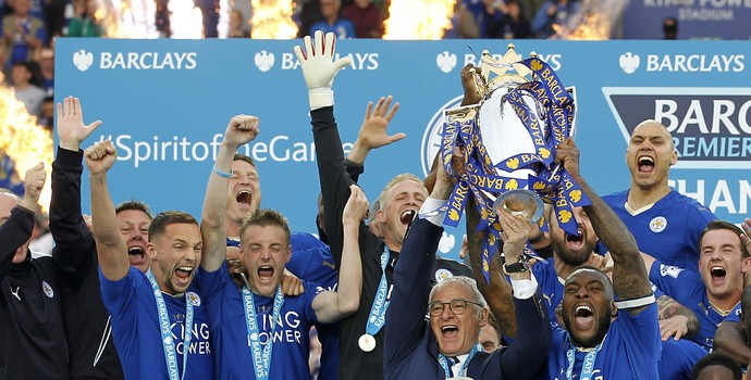 Leicester City festa Everton (Foto: Reuters)