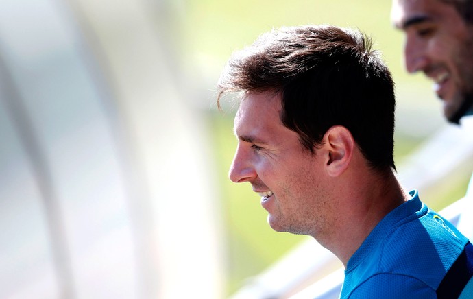 Messi barcelona treino (Foto: REUTERS)