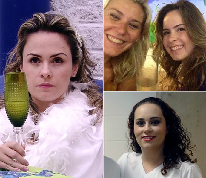 Irmã e amiga de Ana Paula comentam a fase da sister no jogo (Foto: Tv Globo; Arquivo Pessoal e Raphael Dias/ Gshow)